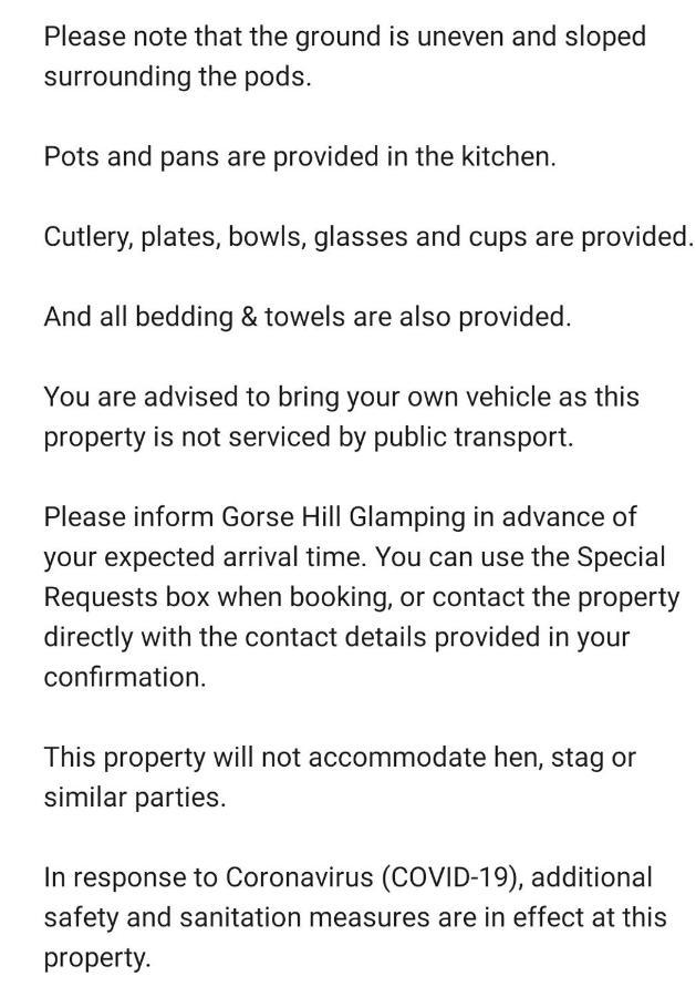 Gorse Hill Glamping Hotel Newcastle  Exterior photo